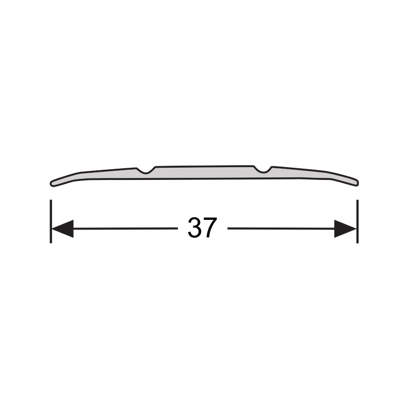 Dilatatieprofiel Zelfklevend | 37 mm - 100cm | RVS
