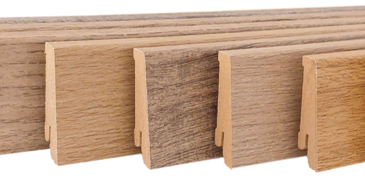 Bijbehorende Hoge Plint | 58x16 mm - 240 cm | Gefolied Diverse Kleuren
