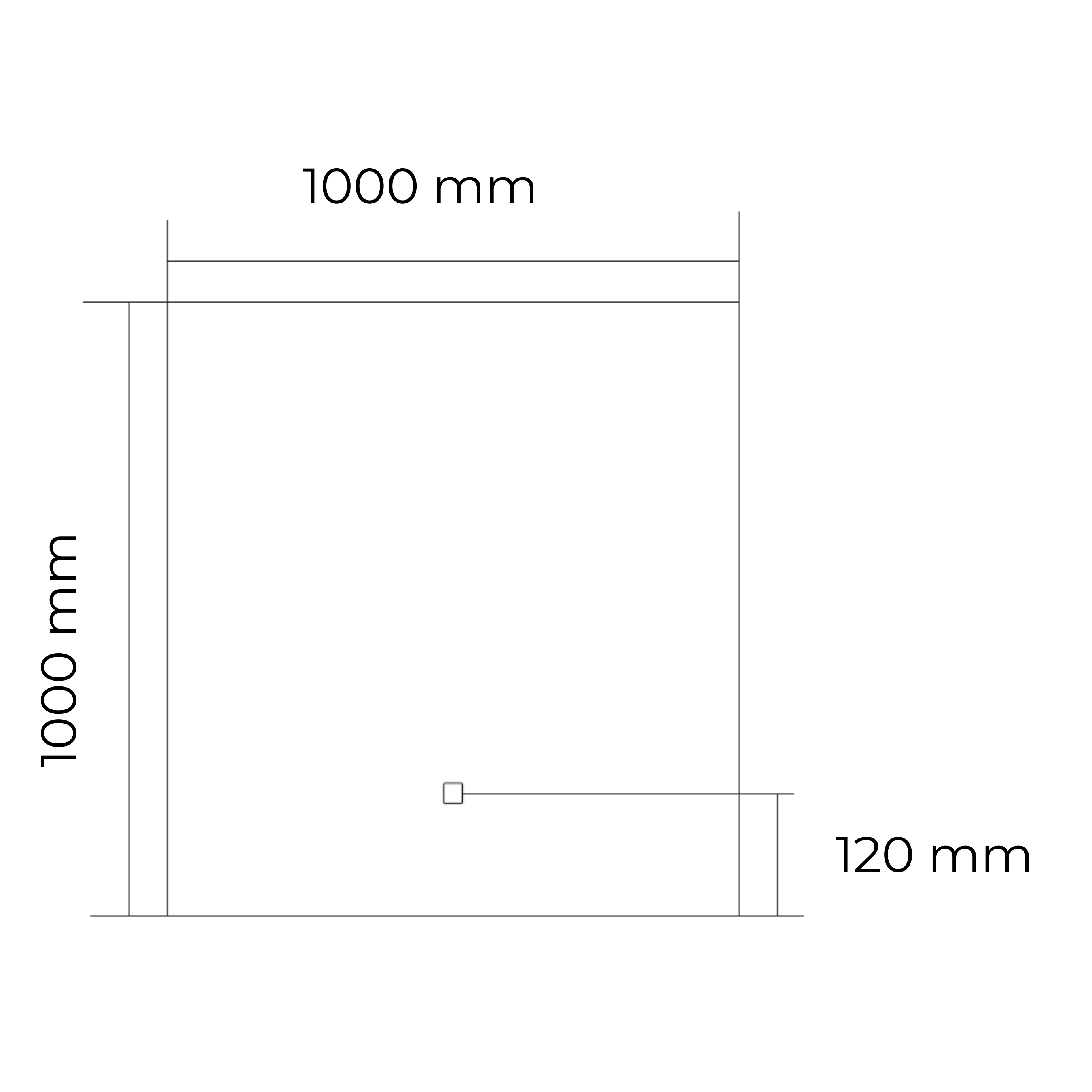 Firkant | Spiegel incl. LED Verlichting | 100x100 cm