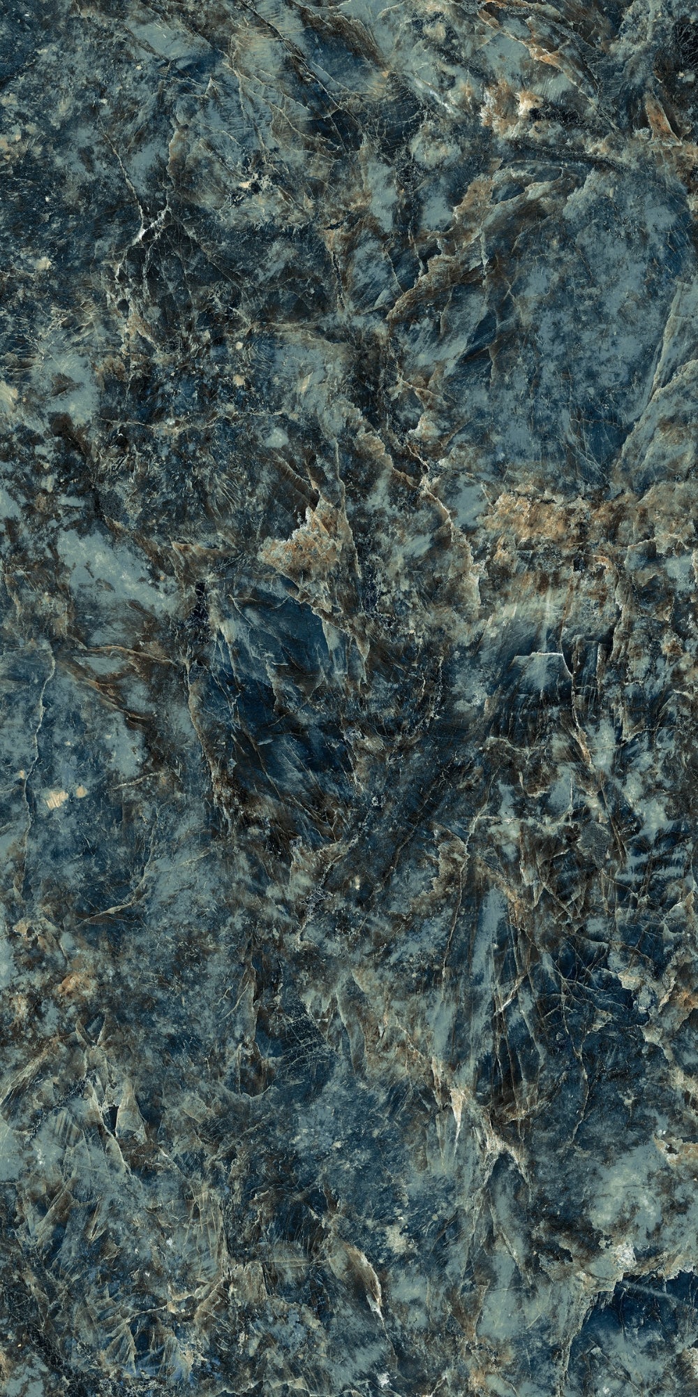 Labradorite Crystal | 120x240 cm | Hoogglans Blauw Marmerlook