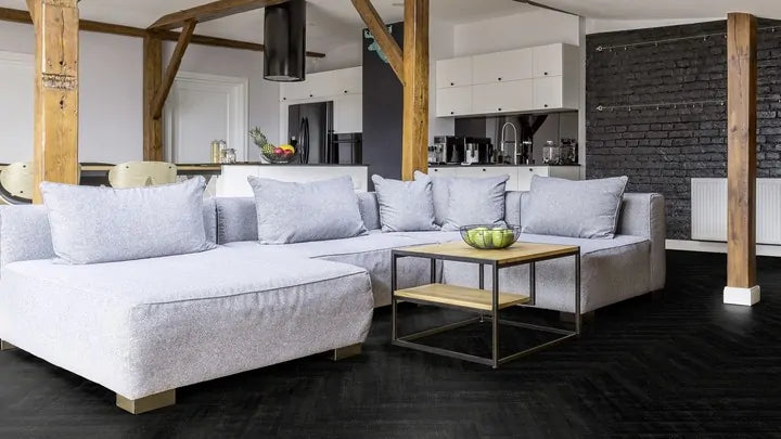 Sense 950 V | PVC-Plak 2,5 mm | Zwart Houtlook Visgraat