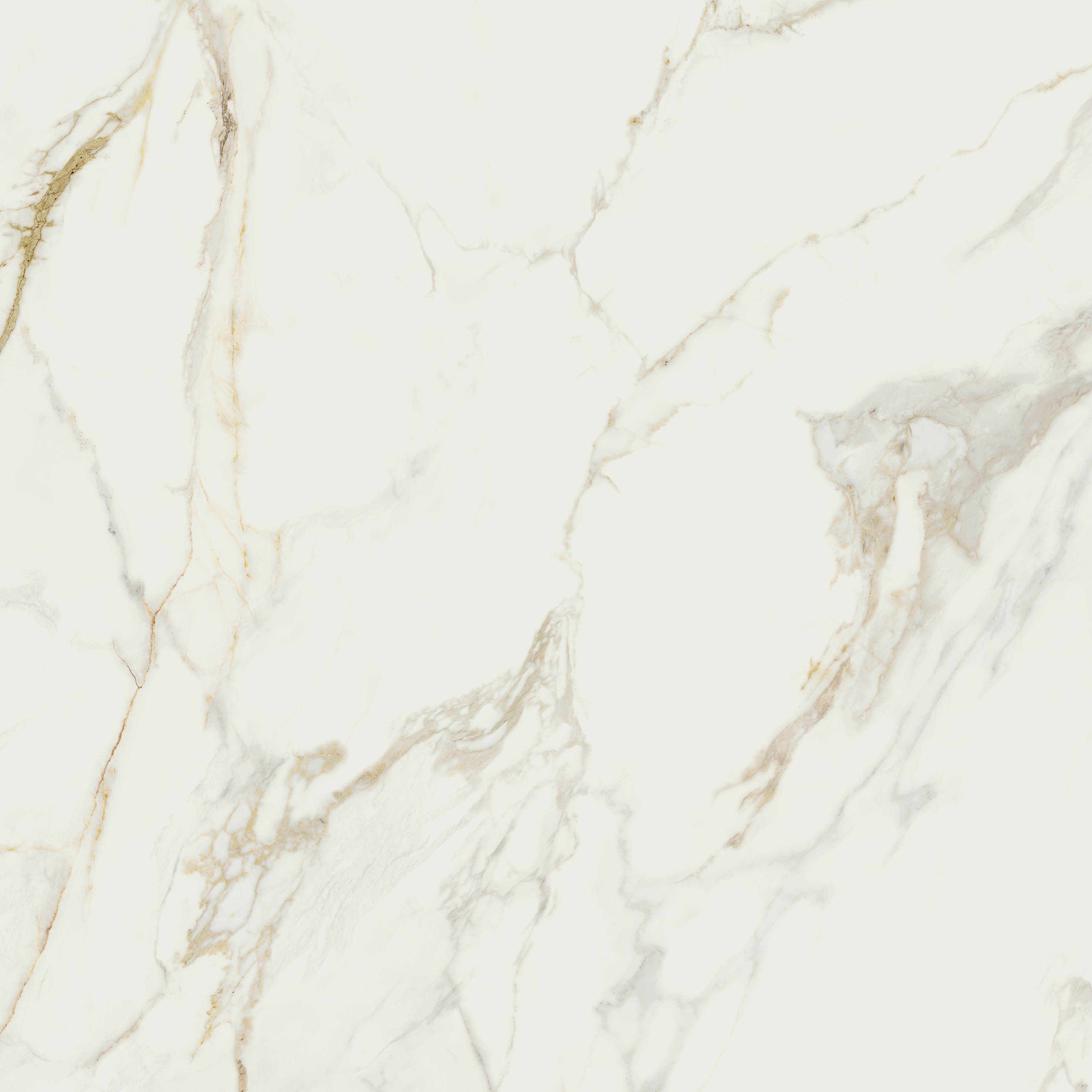 Valeria | Tegel 120x120cm | Hoogglans Goud Marmerlook