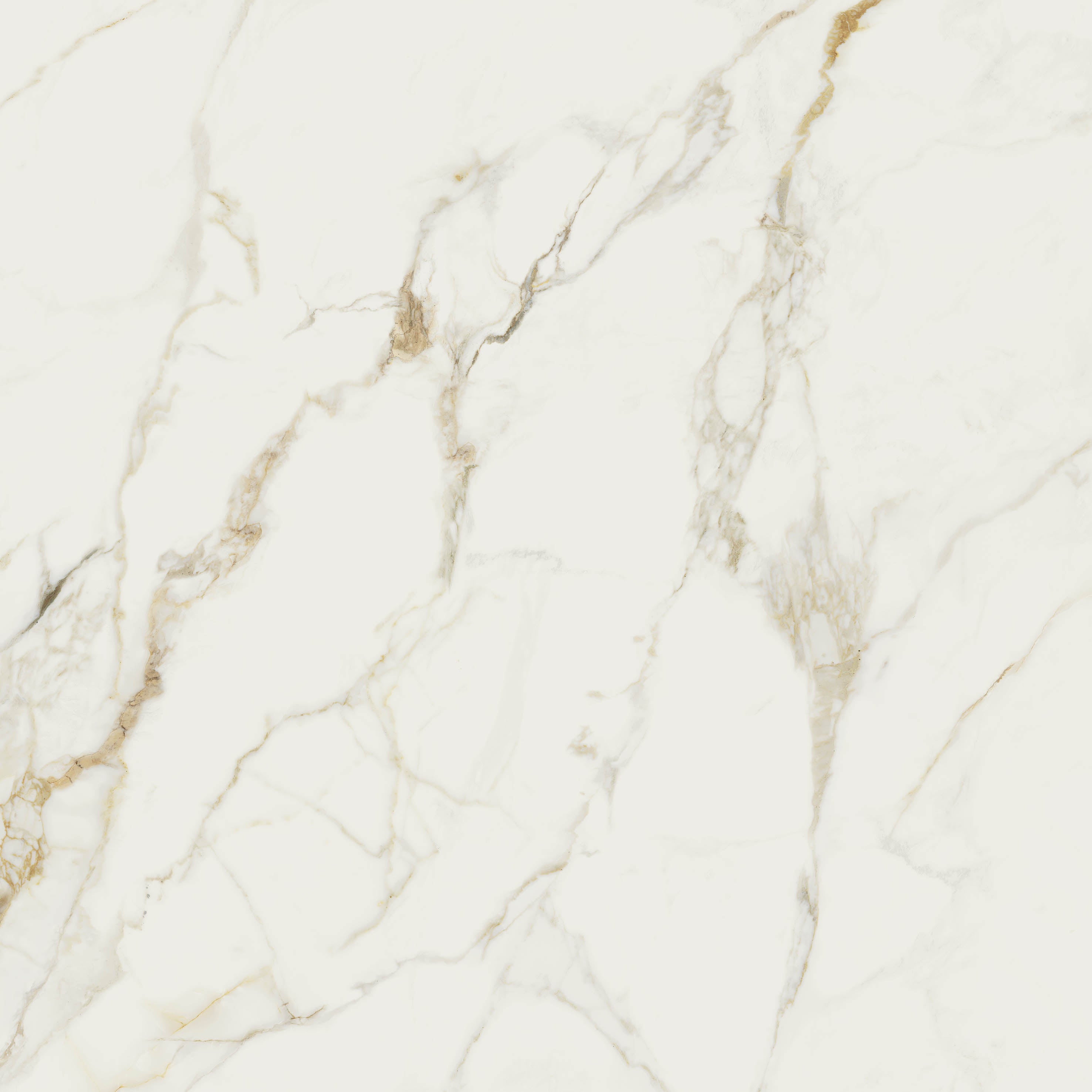 Valeria | Tegel 120x120cm | Hoogglans Goud Marmerlook