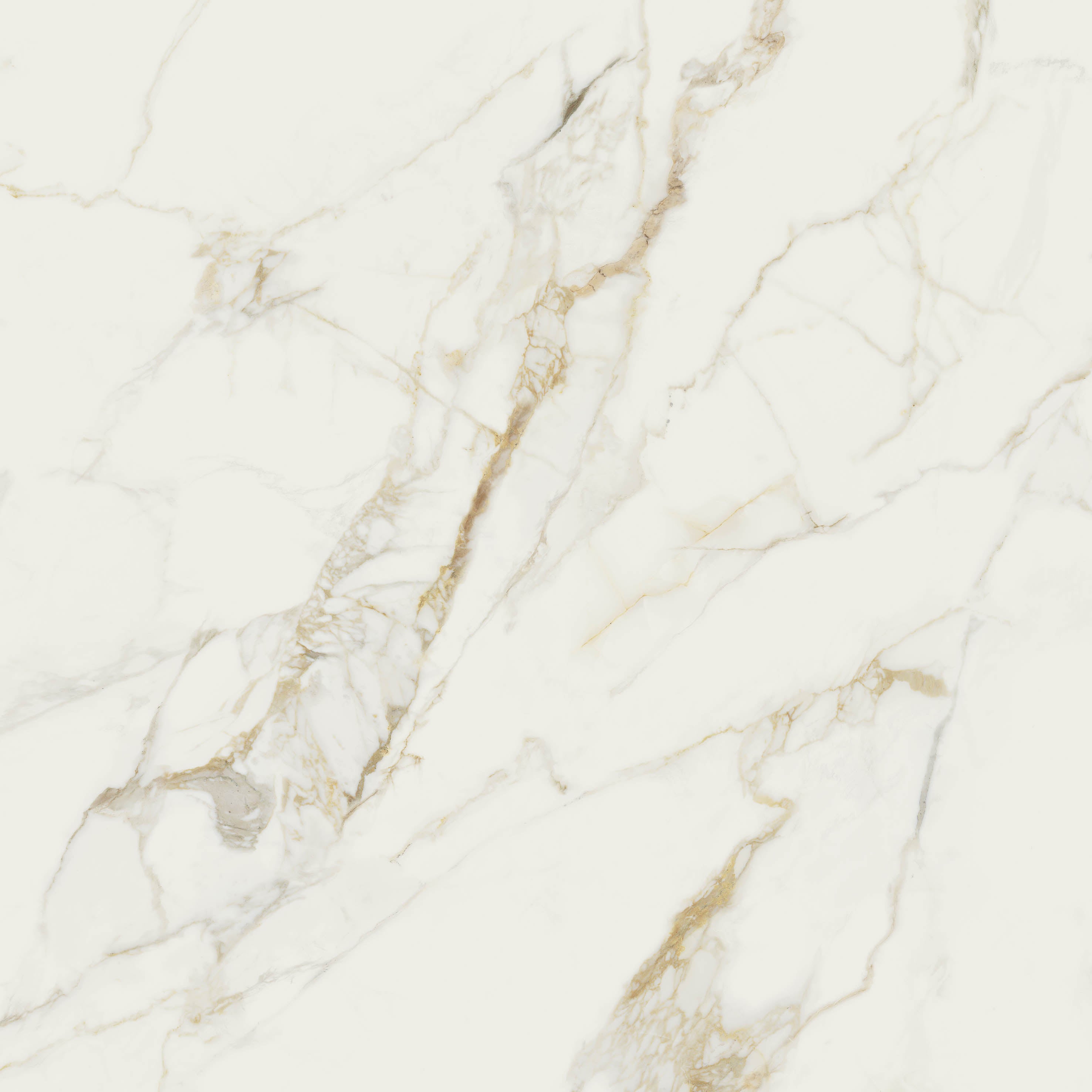 Valeria | Tegel 120x120 cm | Mat Goud Marmerlook