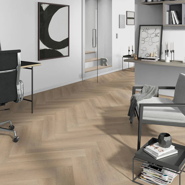 Belakos Palazzo 76 | PVC Dryback Plak | Houtlook Visgraat XL