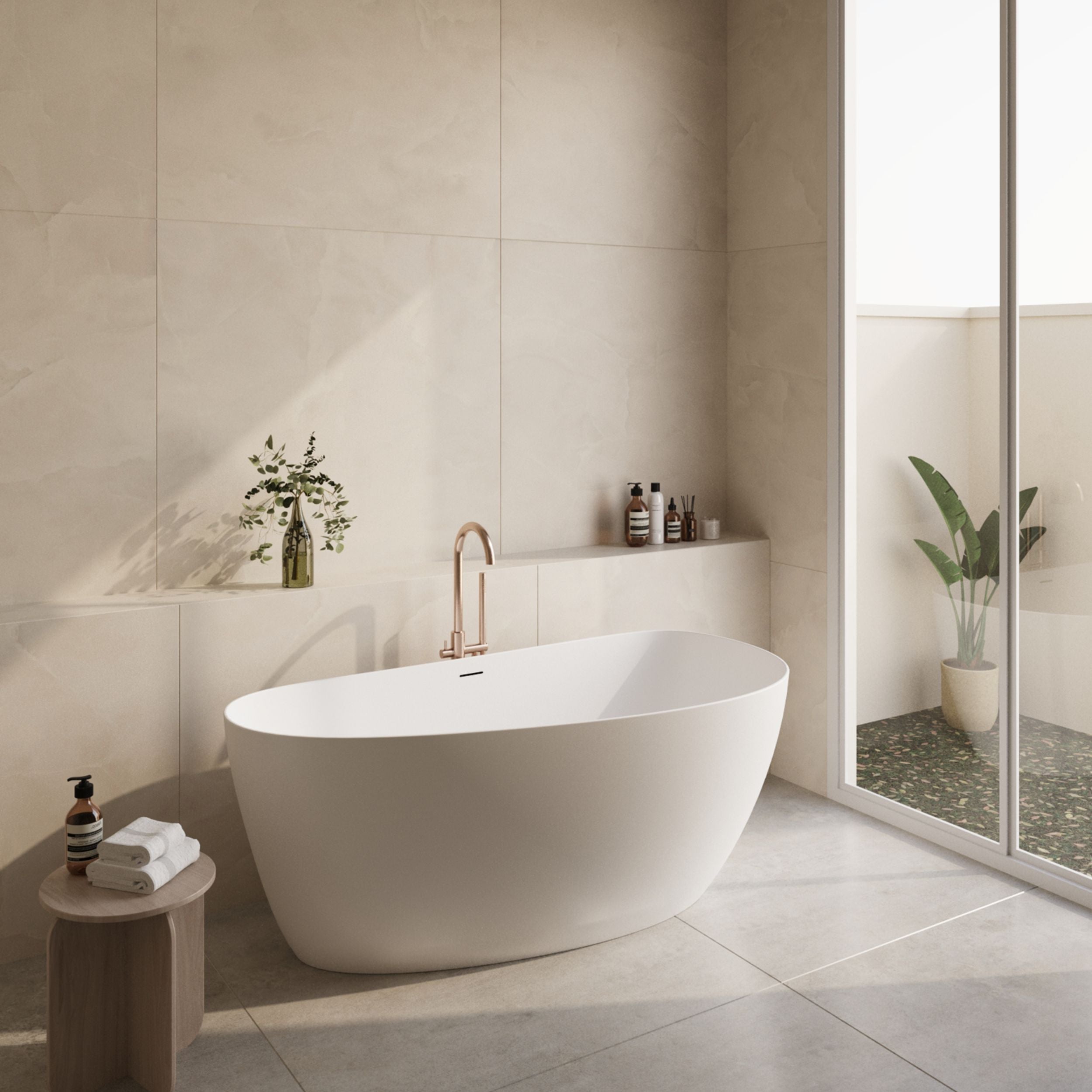 Monday | 170x78x60 cm | Glans-Wit Vrijstaand Bad