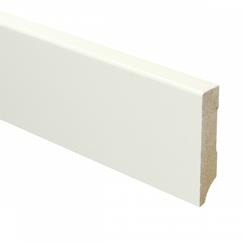 MDF Hoge Plint | 70x15mm - 240 cm | Recht Wit Voorgelakt