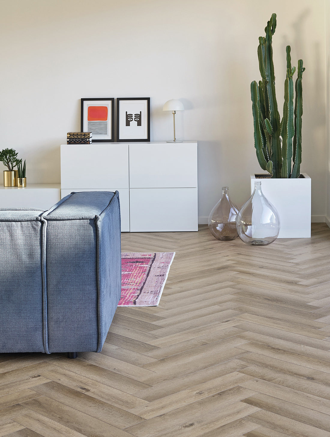 Yukon Desert Dune | PVC Klik Visgraatvloer 4+1 mm met Ondervloer | Luxe Houtlook
